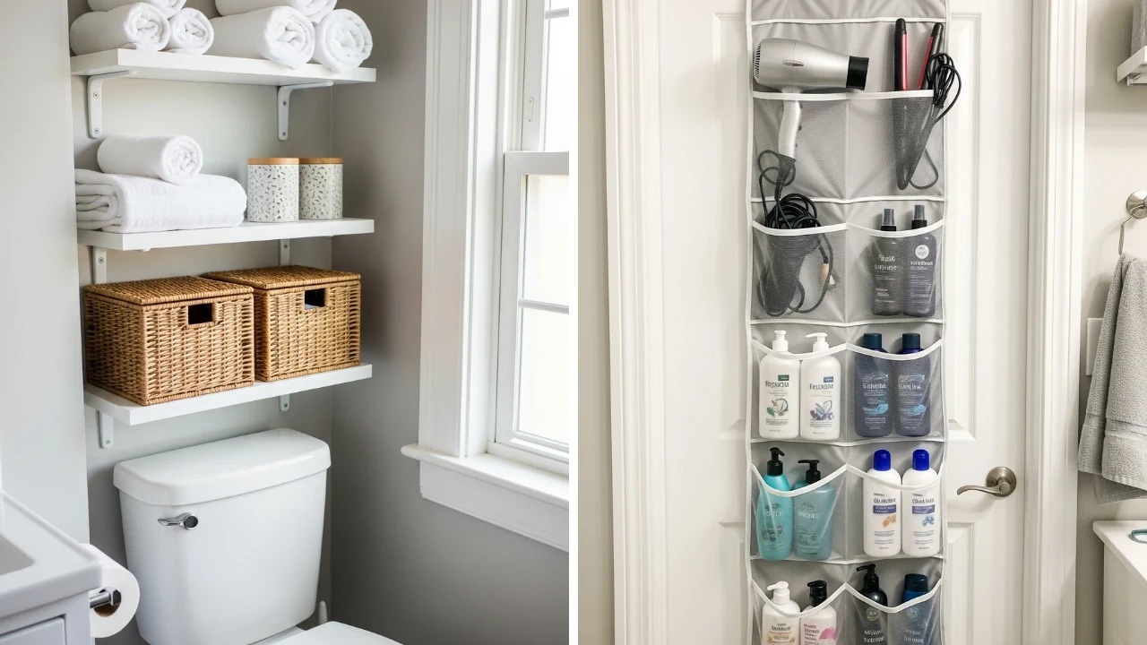 50 Genius Small Bathroom Storage Ideas - Addicted To Organization