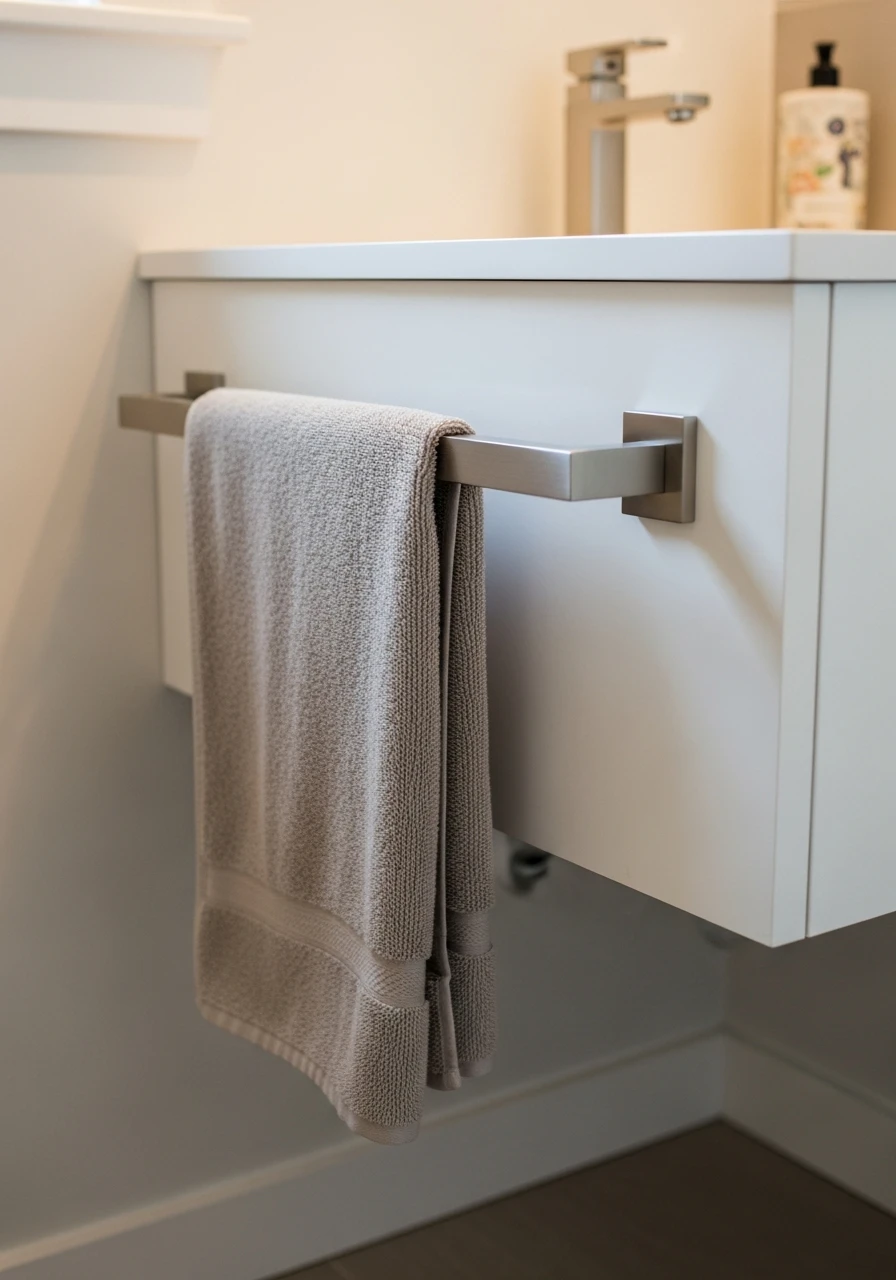 Towel Bar Under Vanity - 50 Genius Small Bathroom Storage Ideas That Look High-End