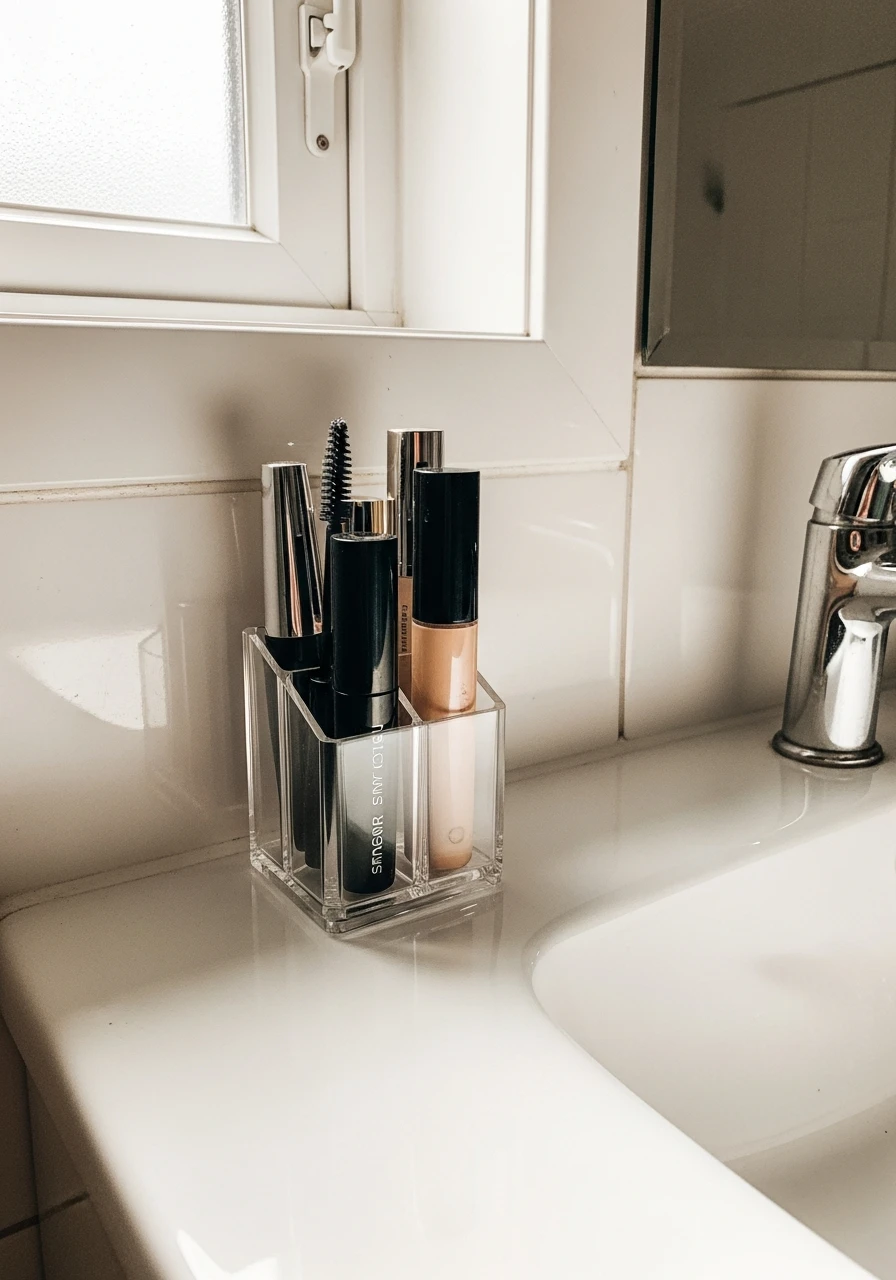 Small Makeup Organizer - 50 Genius Small Bathroom Storage Ideas That Look High-End