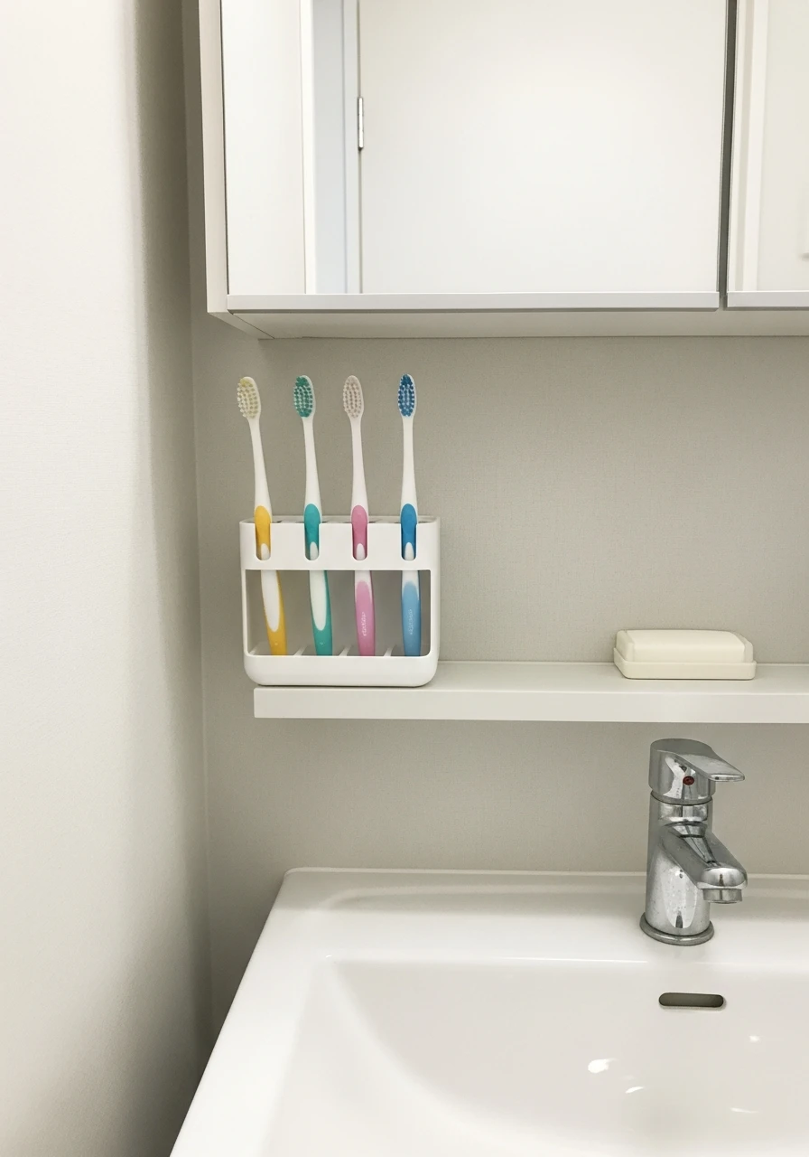 Compartment Toothbrush Holder - 50 Genius Small Bathroom Storage Ideas That Look High-End