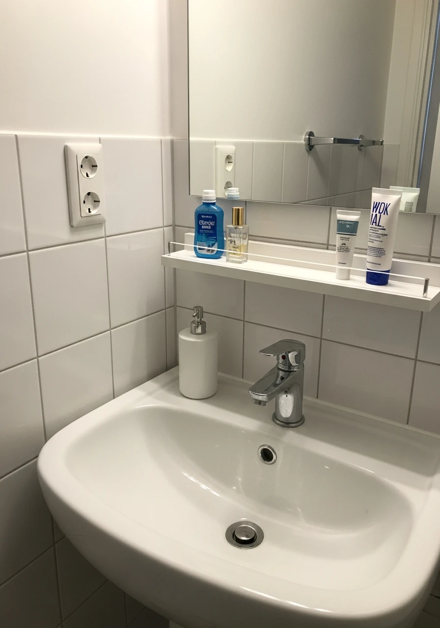 Shelf Above Bathroom Sink - 50 Genius Small Bathroom Storage Ideas That Look High-End