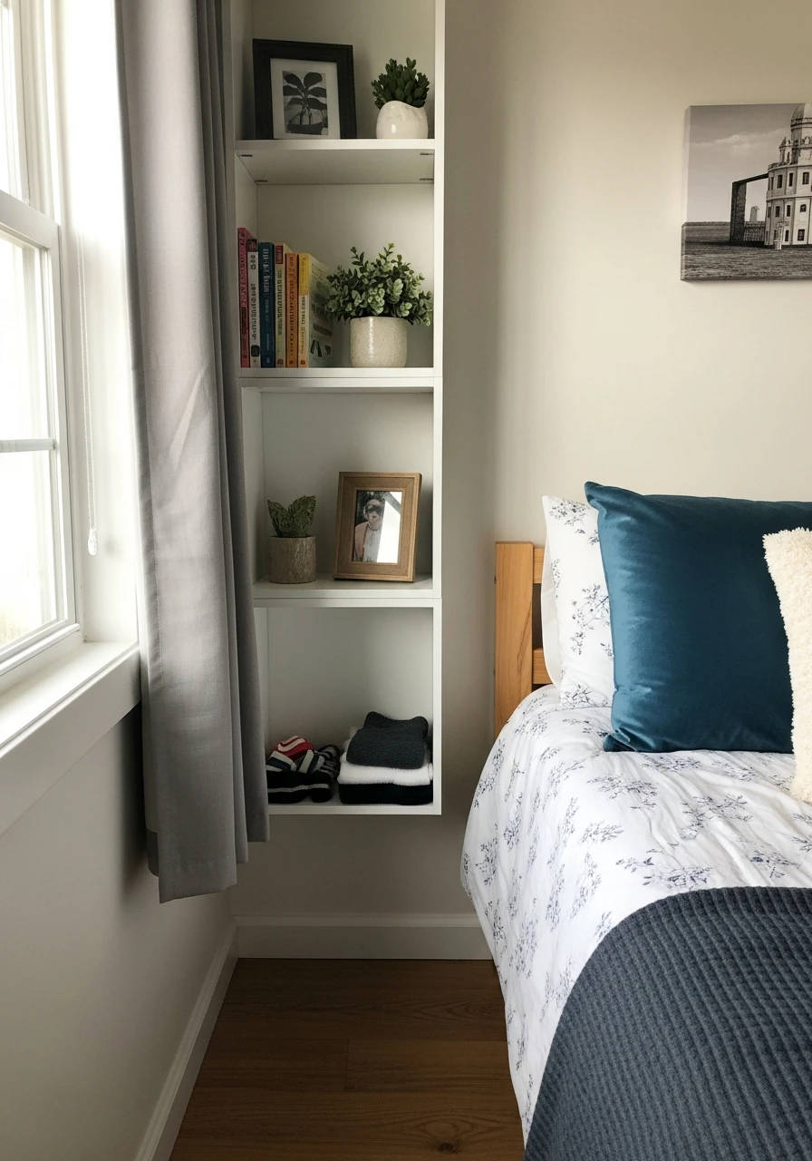 Wall Cubbies: Maximize Vertical Space - 50 Smart Small Bedroom Storage Ideas for a Clutter-Free Space