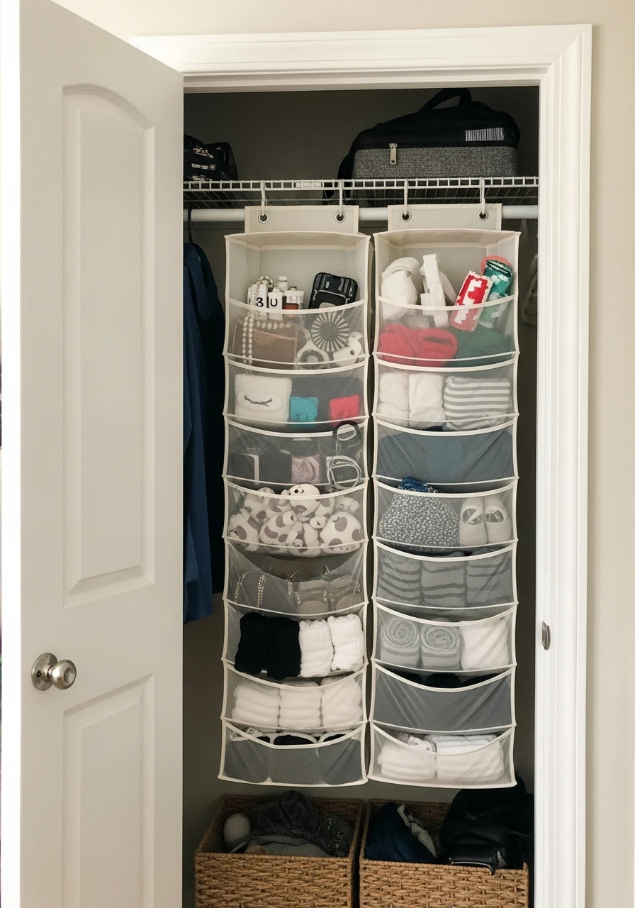 Closet Door Organizers - 50 Smart Small Bedroom Storage Ideas for a Clutter-Free Space