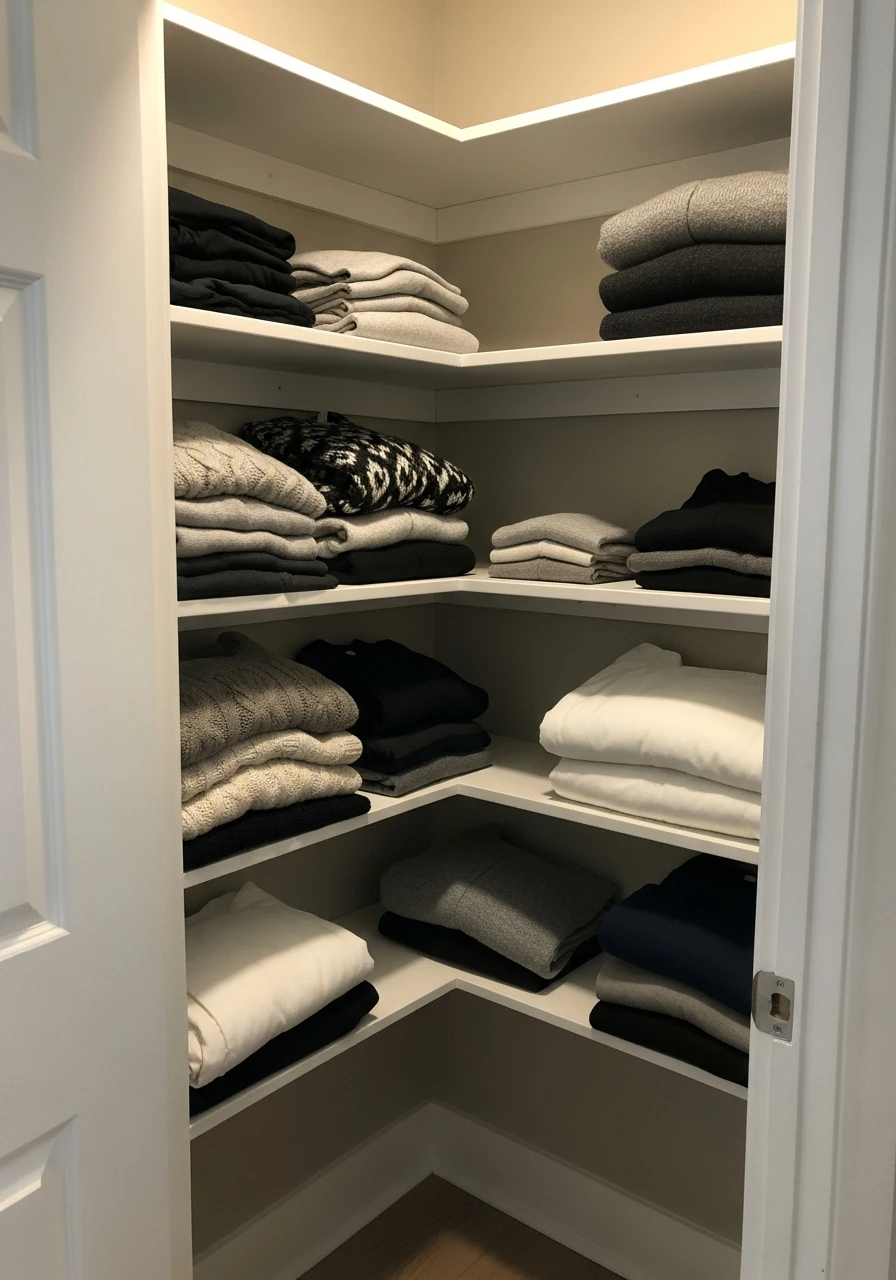 Corner Closet Shelving - 50 Smart Small Bedroom Storage Ideas for a Clutter-Free Space