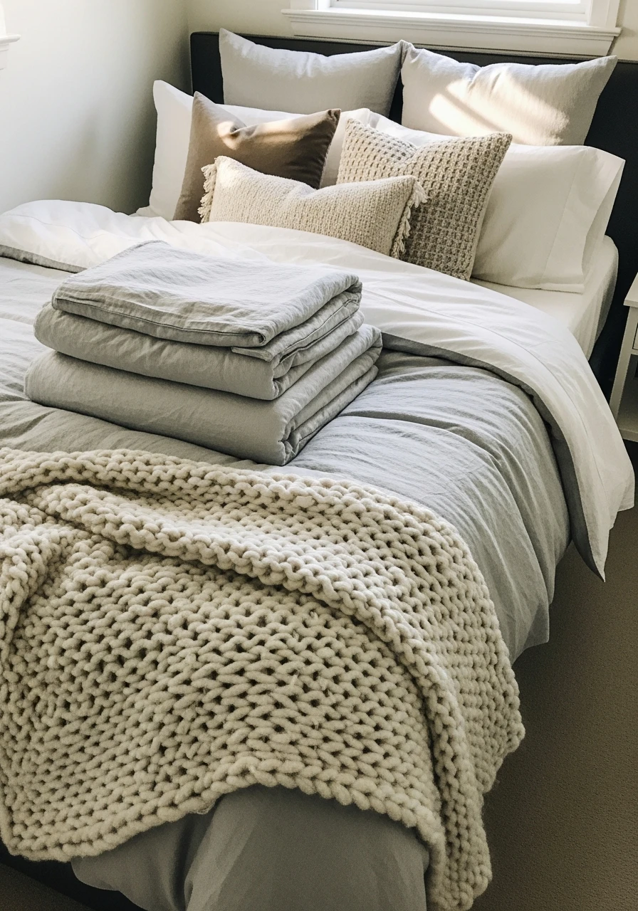 Layered Bedding Comfort - 50 Genius Small Guest Bedroom Ideas That Maximize Space