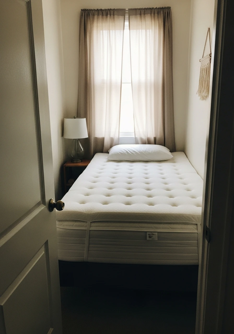 Add Mattress Topper - 50 Genius Small Guest Bedroom Ideas That Maximize Space