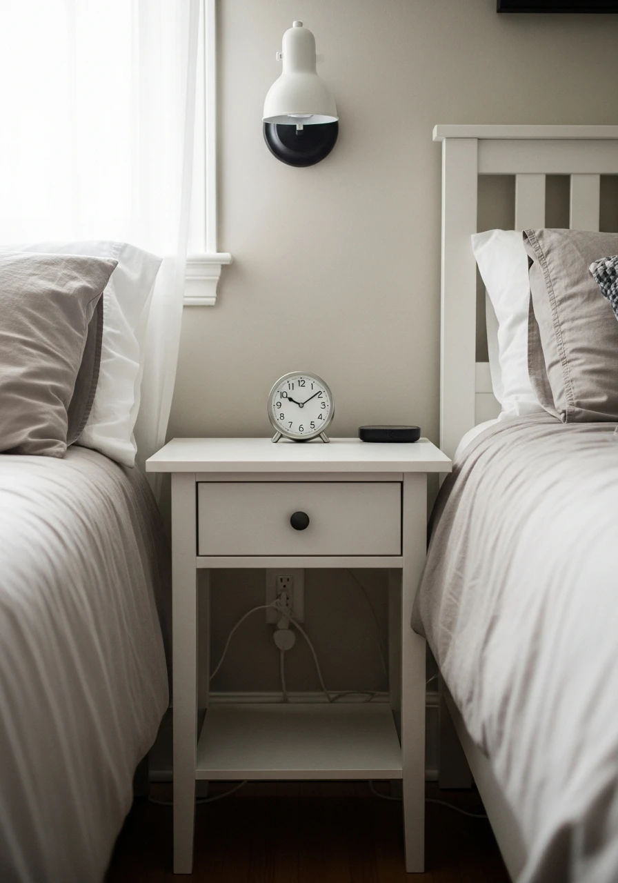 Small Silent Wall Clock - 50 Genius Small Guest Bedroom Ideas That Maximize Space