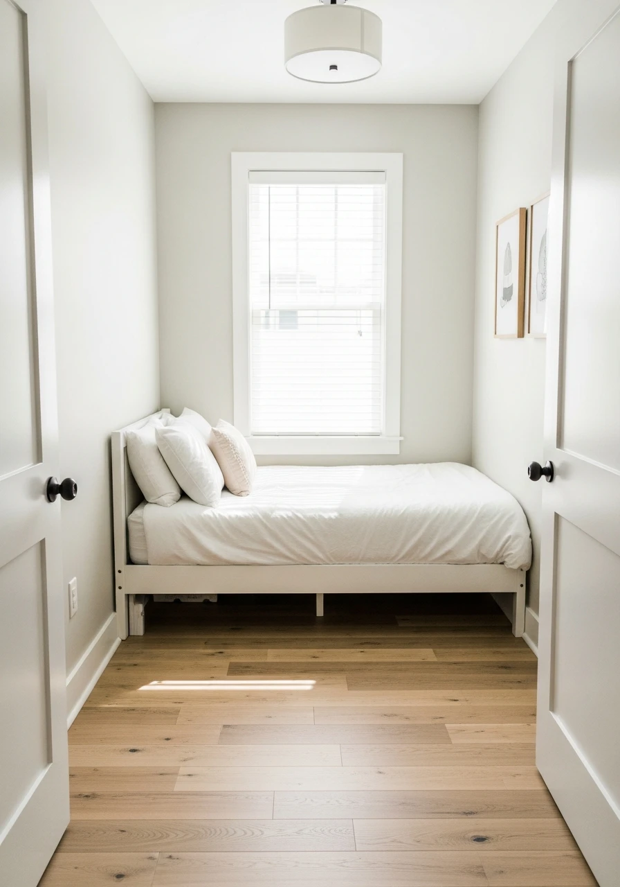 Put Bed in Corner - 50 Genius Small Guest Bedroom Ideas That Maximize Space