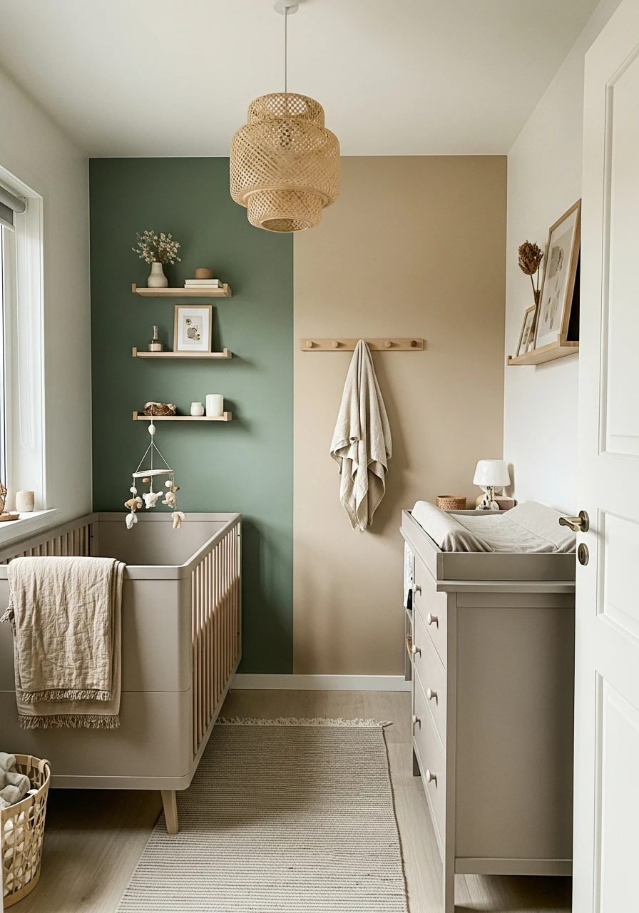 Cozy Earth Tone Walls - 50 Genius Small Nursery Ideas That Maximize Space and Look Expensive