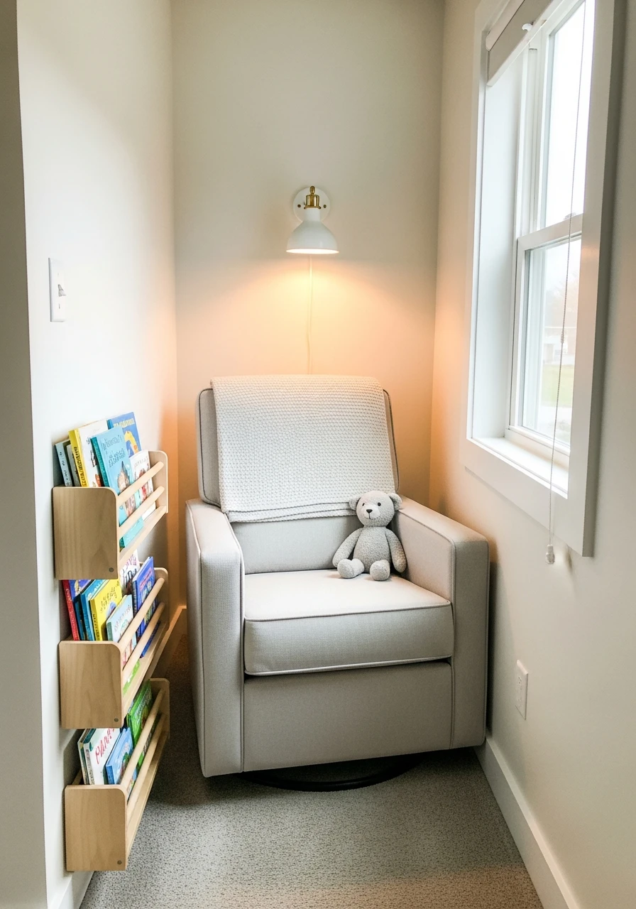 Tiny Reading Nook - 50 Genius Small Nursery Ideas That Maximize Space and Look Expensive