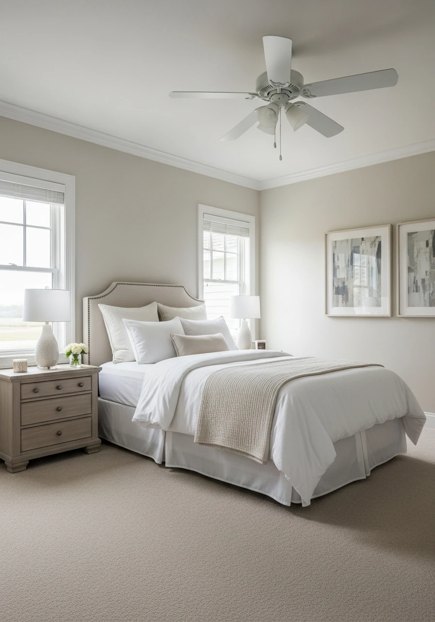 Balanced Furniture Layout - 50 Simple Spare Bedroom Ideas That Look High-End on a Budget