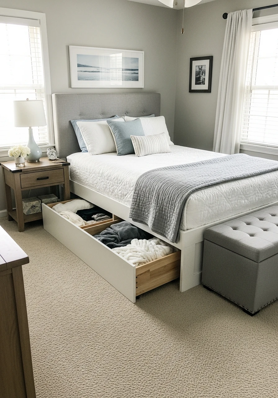 Multifunctional Furniture - 50 Simple Spare Bedroom Ideas That Look High-End on a Budget