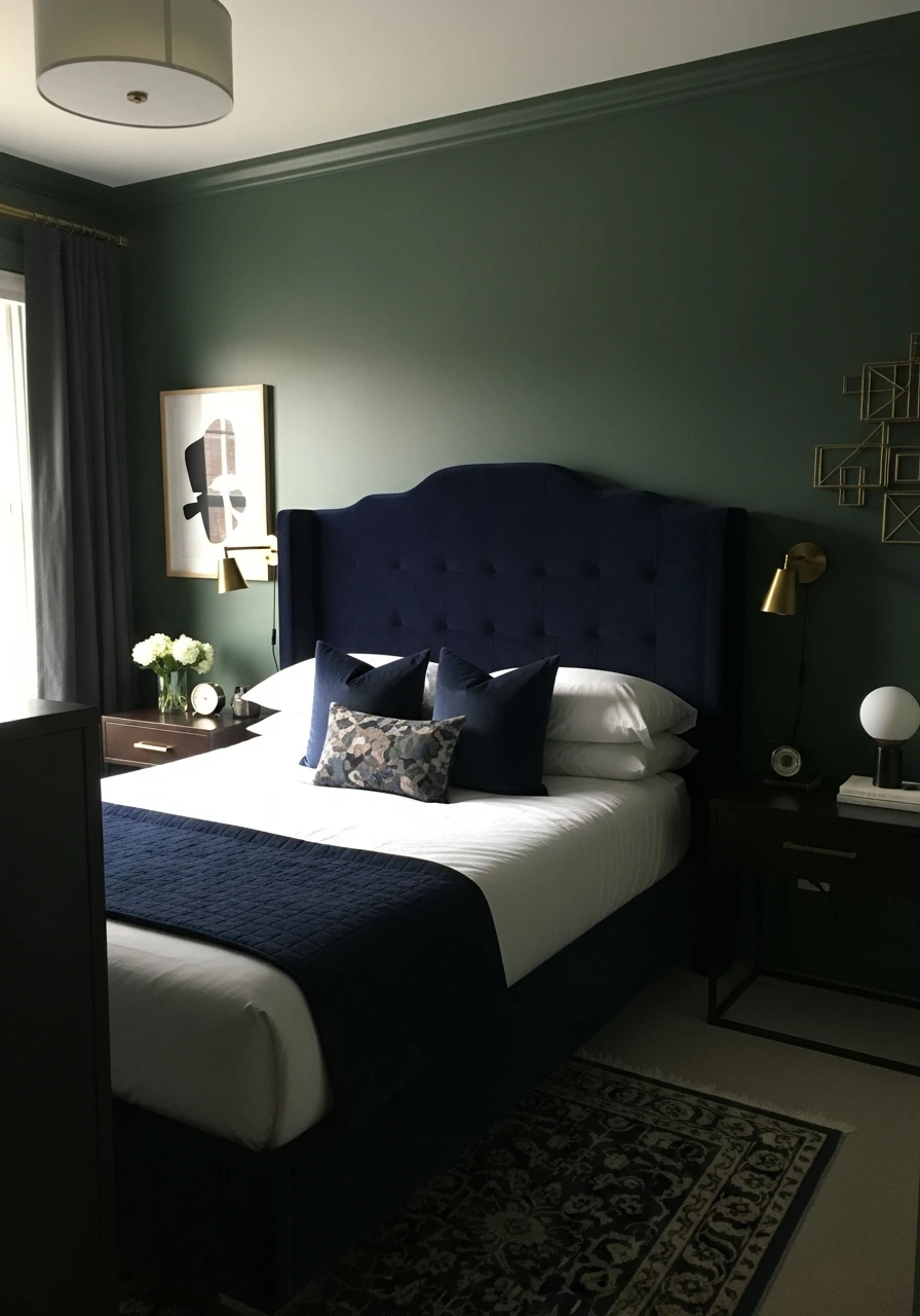 Moody Modern Look - 50 Simple Spare Bedroom Ideas That Look High-End on a Budget