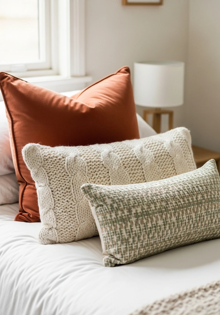 Decorative Throw Pillows - 50 Simple Spare Bedroom Ideas That Look High-End on a Budget