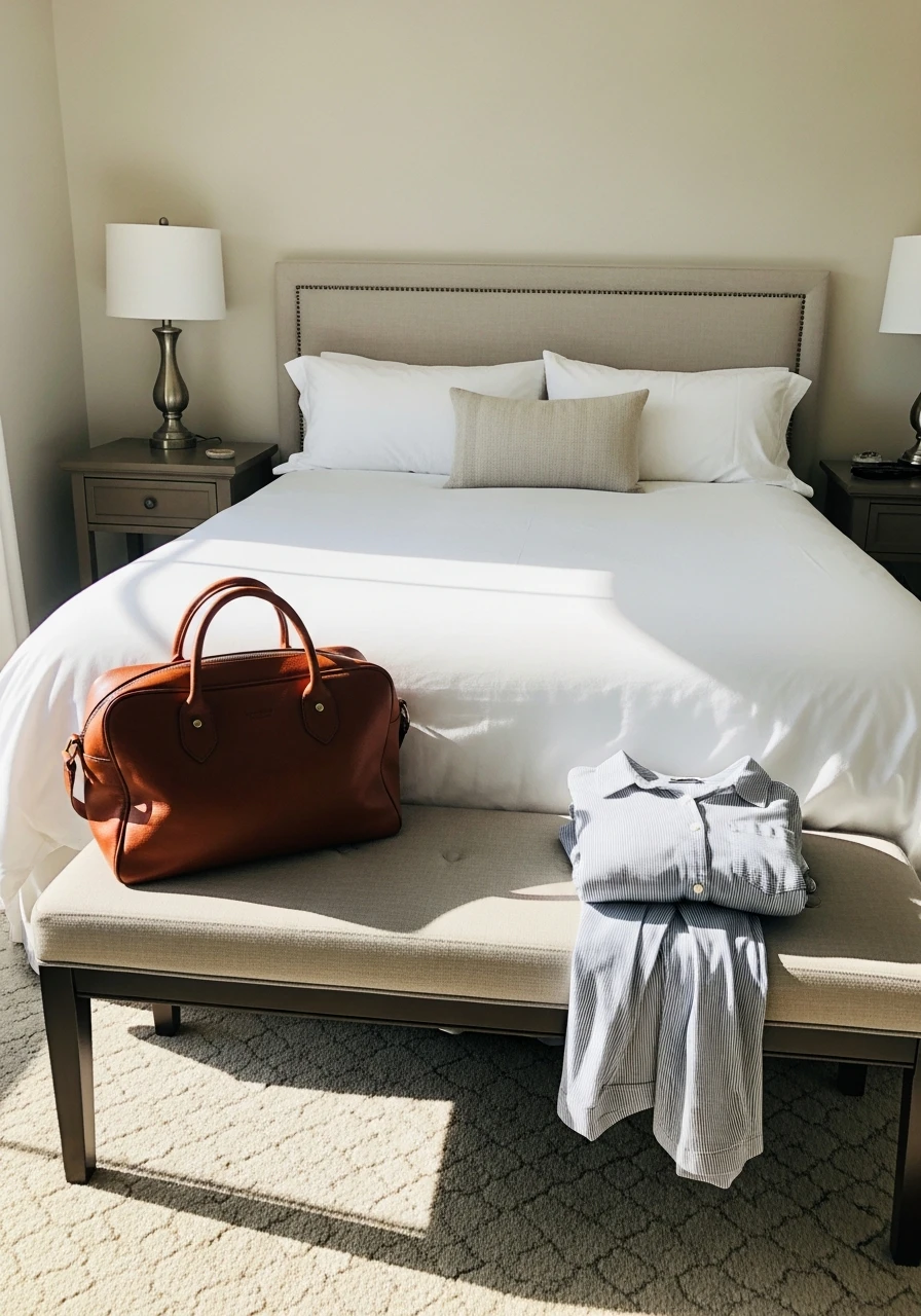 Bench for Extra Seating - 50 Simple Spare Bedroom Ideas That Look High-End on a Budget