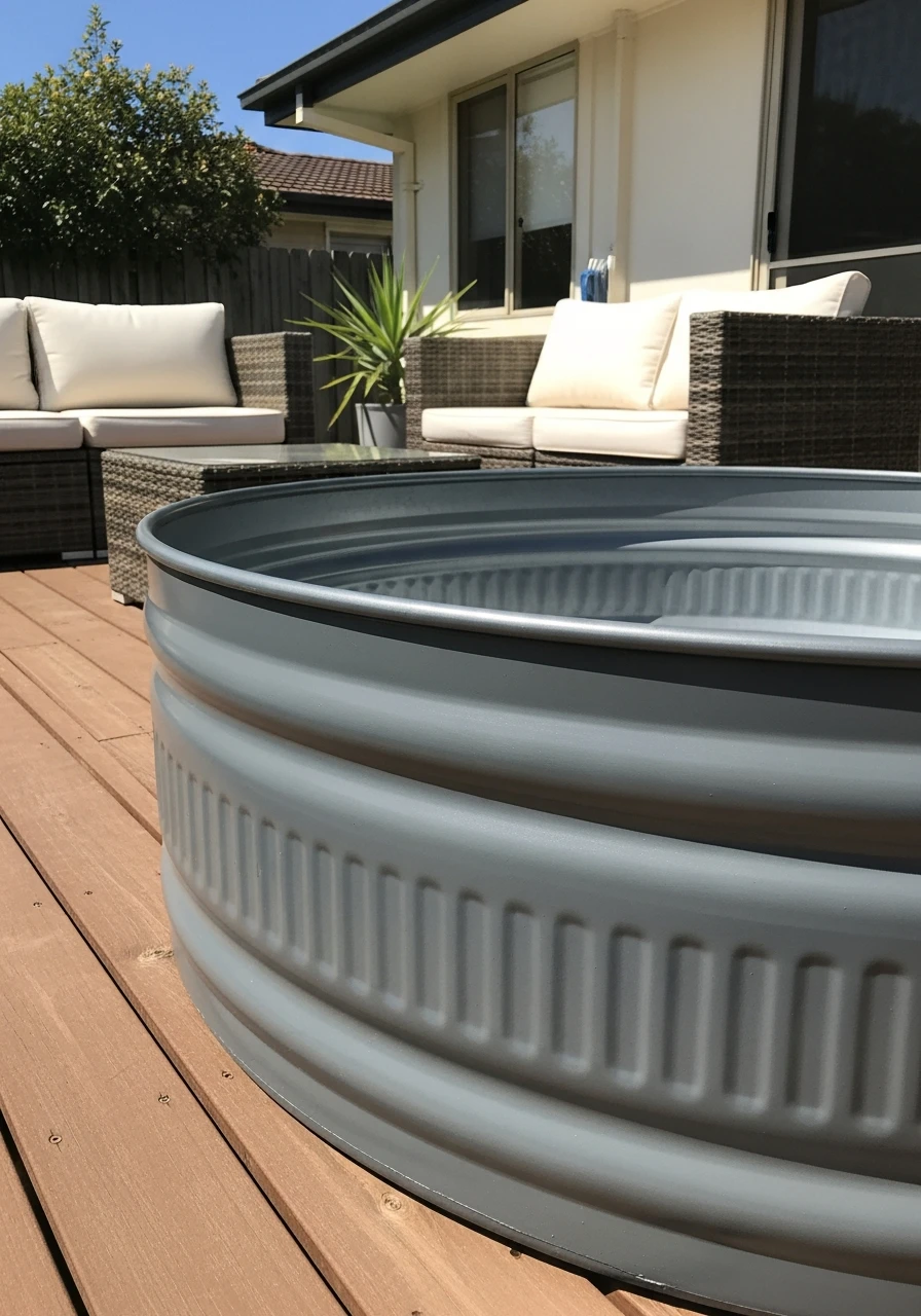 Paint the Pool Exterior - 50 Genius Stock Tank Pool Ideas for a High-End Look on a Budget