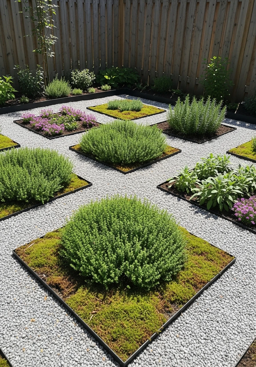 Botanical Bento Garden Layout - 40 Stylish Townhouse Backyard Ideas That Look High-End