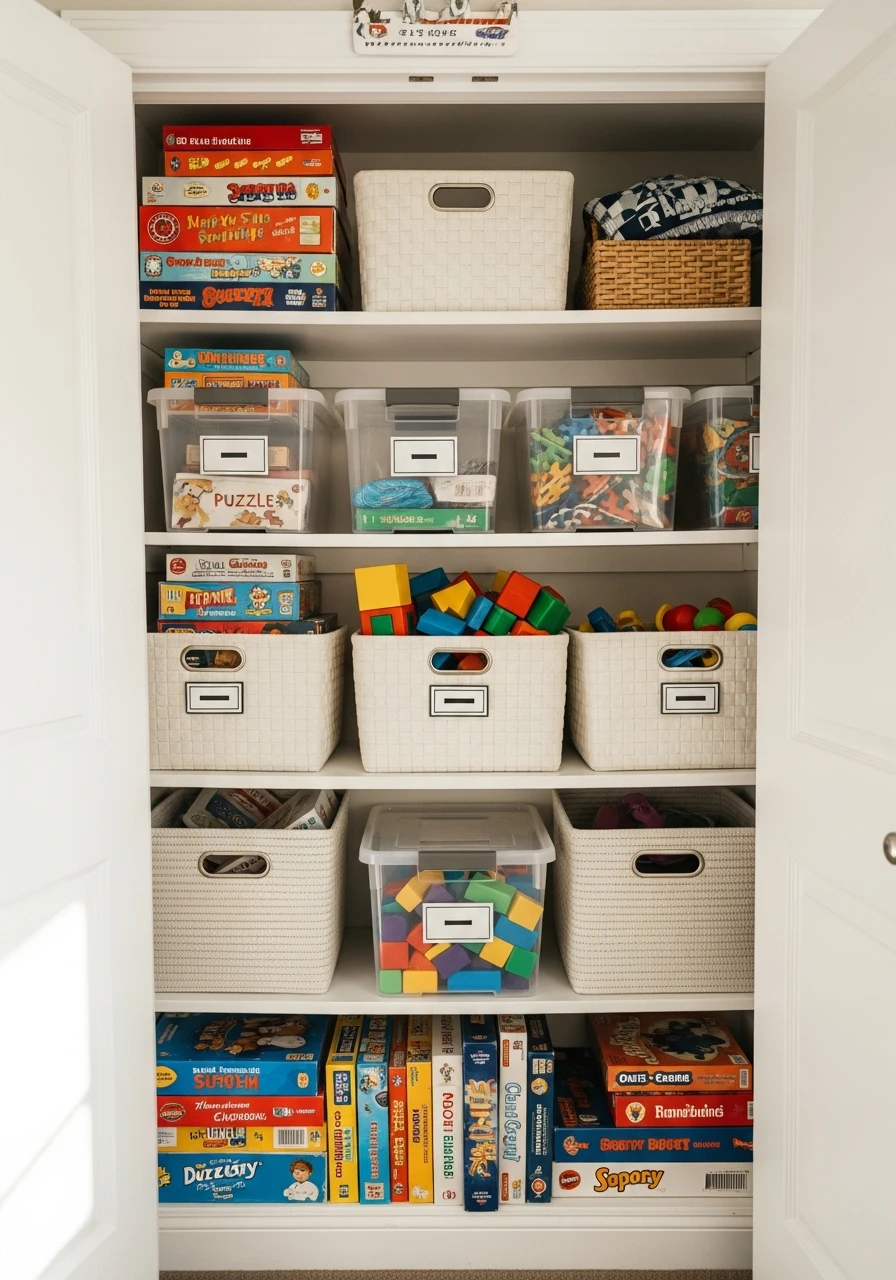 Store Toys In The Closet - 50 Toy Storage Ideas That Hide Clutter Like Magic