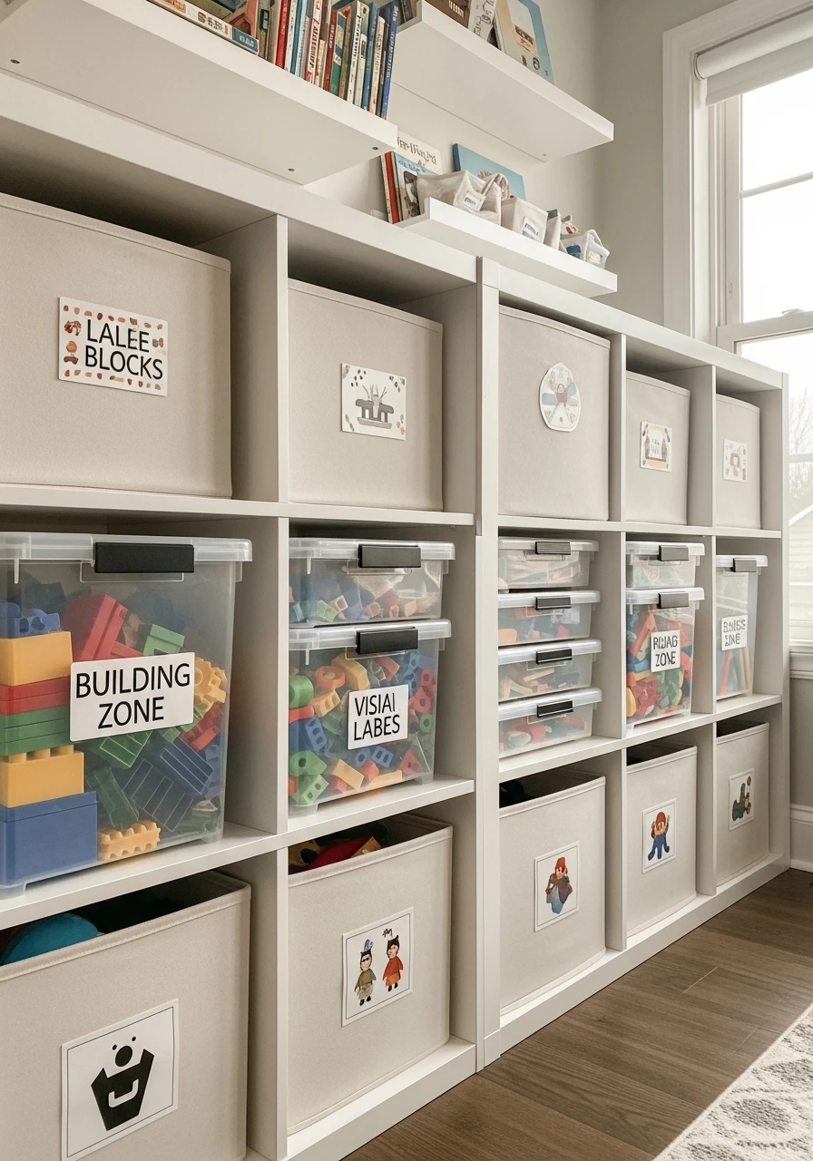 Divide Your Playroom Zones - 50 Toy Storage Ideas That Hide Clutter Like Magic