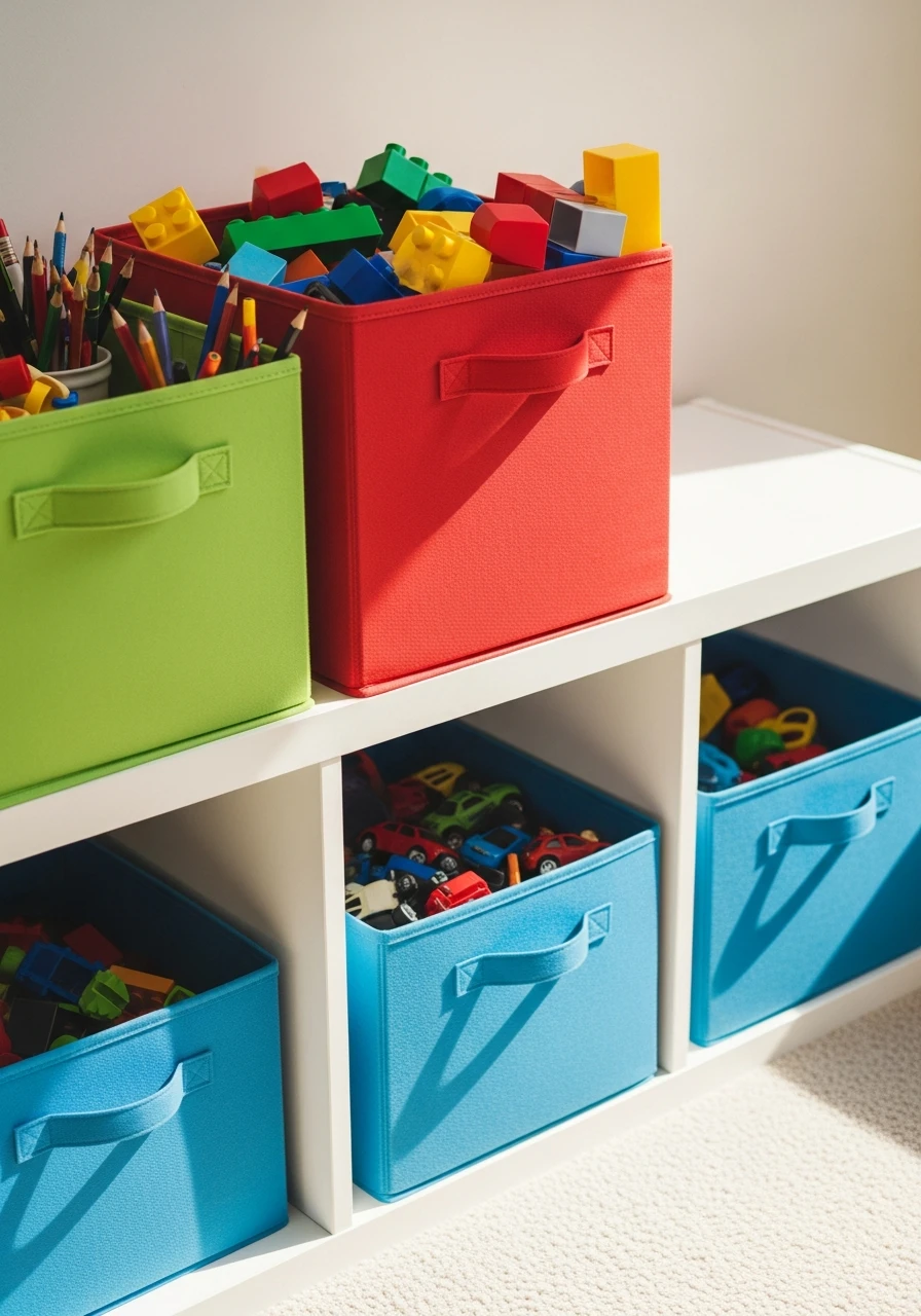 Organize By Color Zones - 50 Toy Storage Ideas That Hide Clutter Like Magic