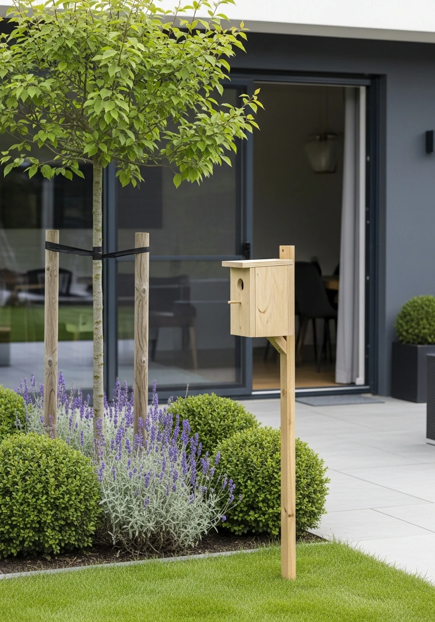 Modern Minimalist Cube Birdhouse