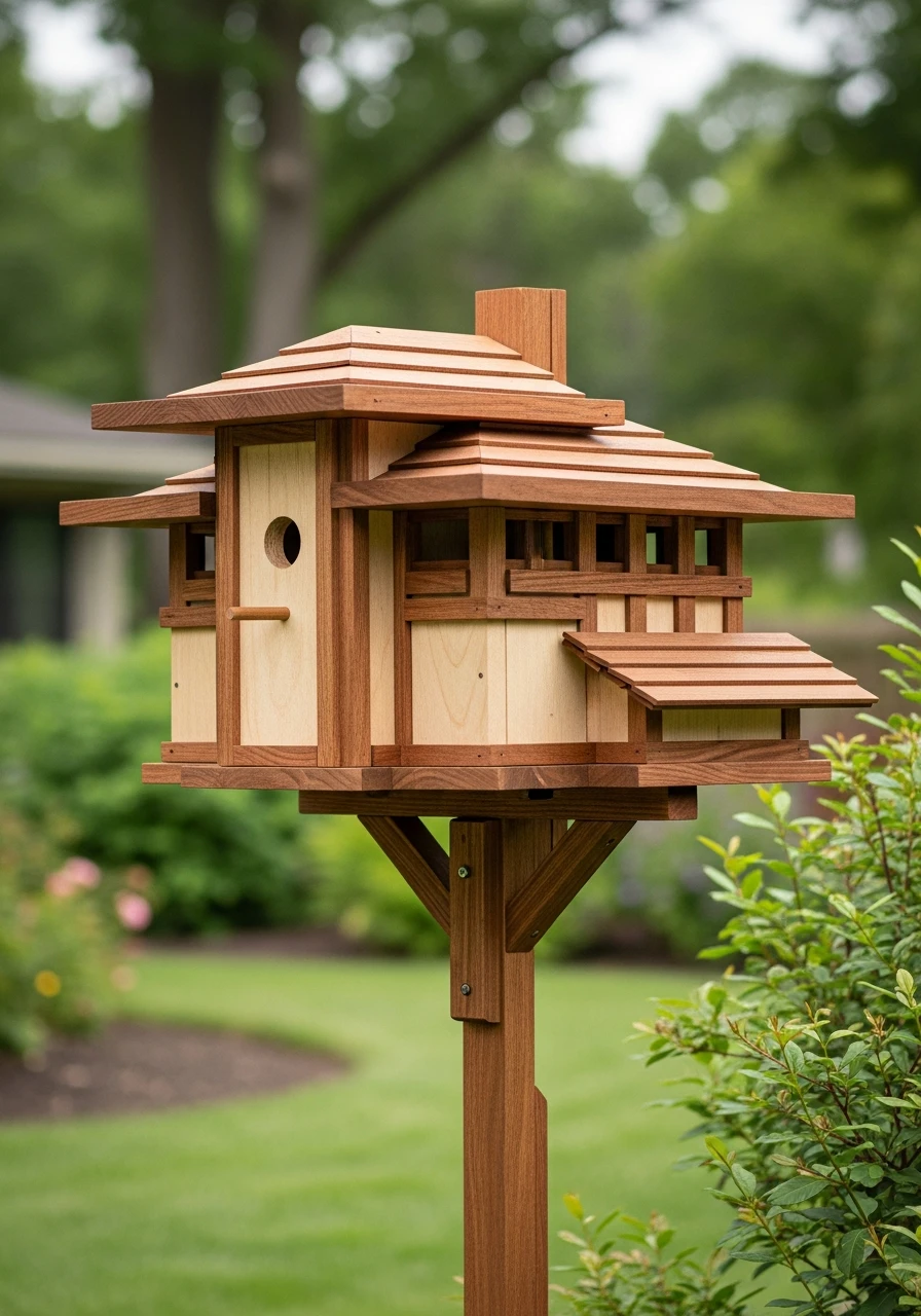 Frank Lloyd Wright-Inspired Birdhouse
