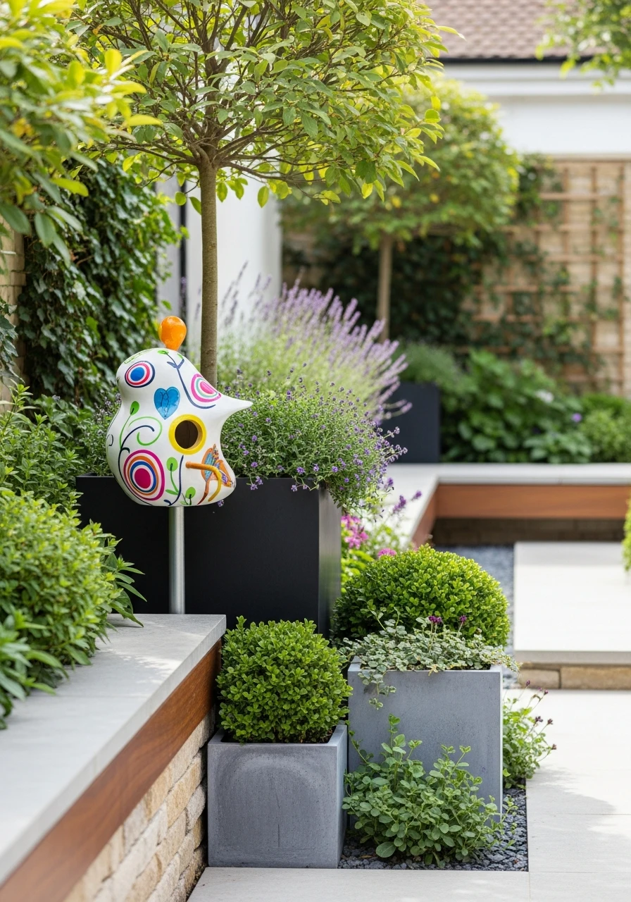 Abstract Artistic Birdhouse