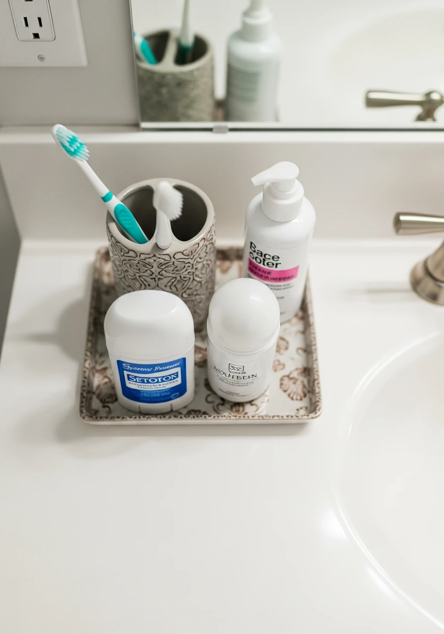 Keep Daily Items Within Reach - 50 Vanity Organization Ideas That Make Your Bathroom Look Designer