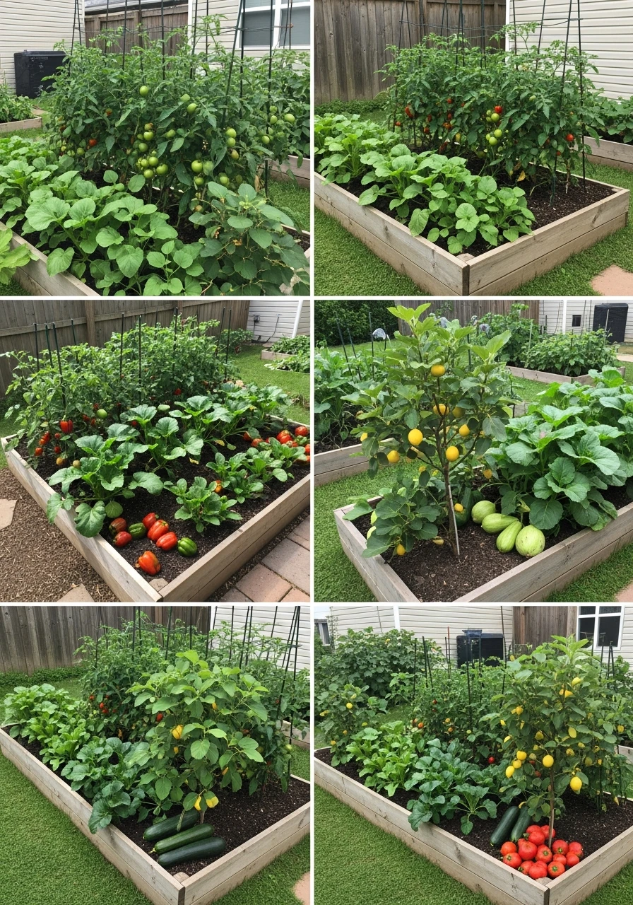 Fruit & Veg Combo Garden - 55 Clever Vegetable Garden Ideas for a Dreamy Harvest