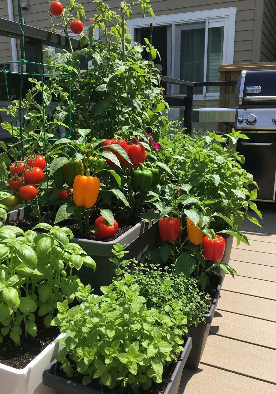 Patio Vegetable Garden - 55 Clever Vegetable Garden Ideas for a Dreamy Harvest