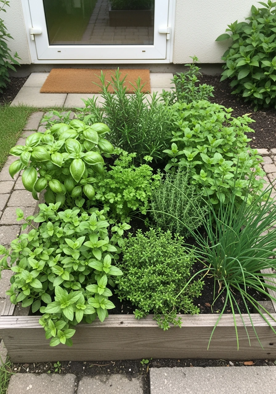 Kitchen Herb Corner - 55 Clever Vegetable Garden Ideas for a Dreamy Harvest