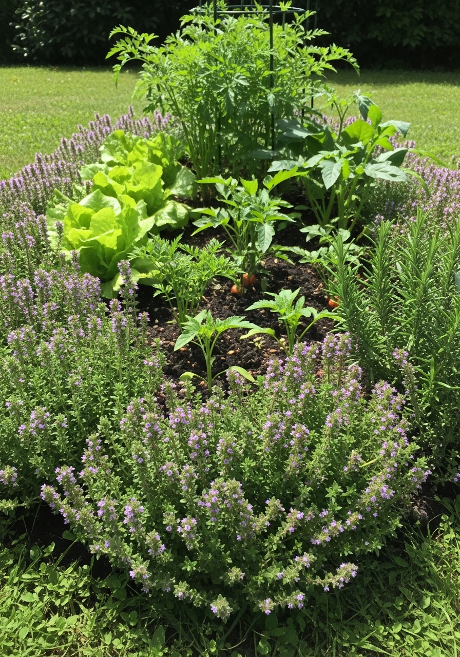 Raised Herb Edging - 55 Clever Vegetable Garden Ideas for a Dreamy Harvest
