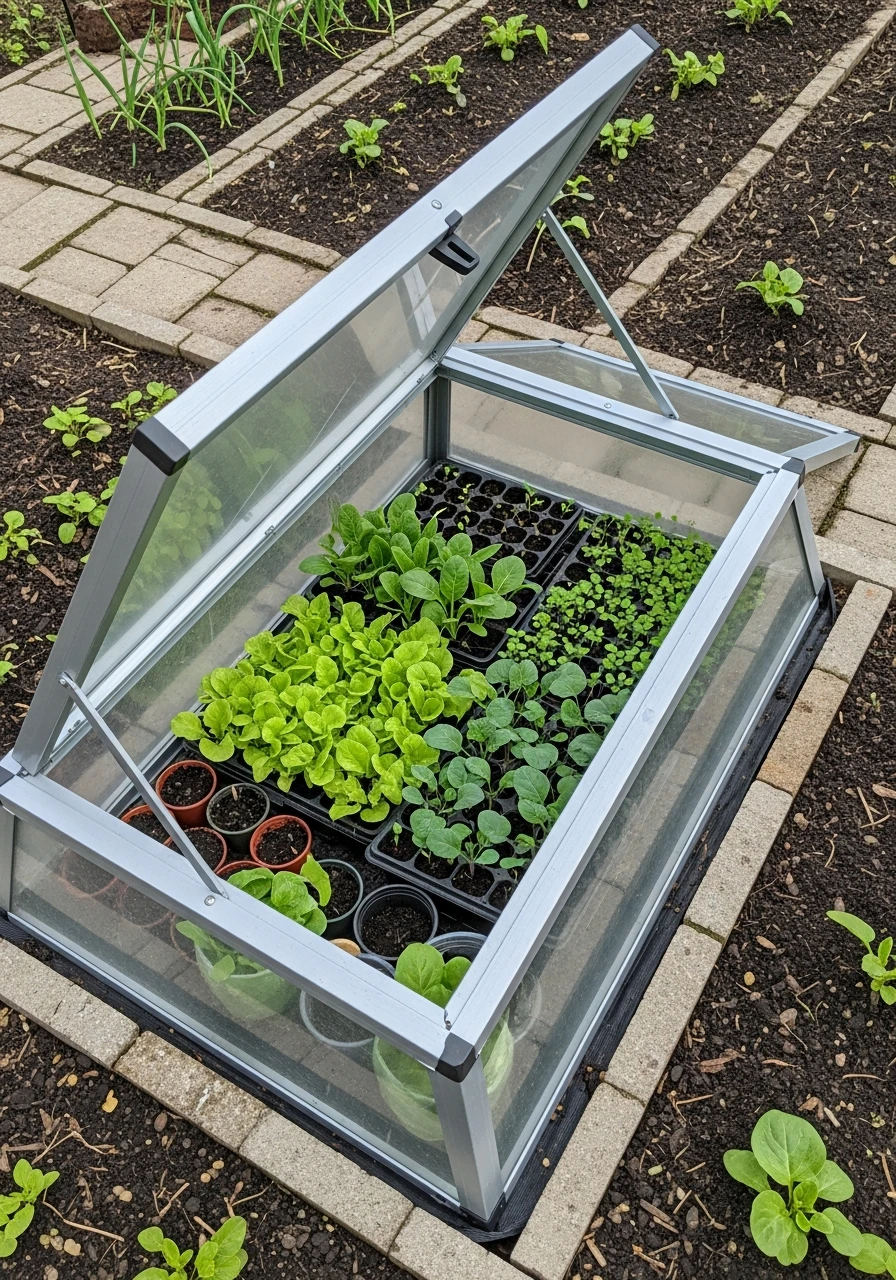 Cold Frame Protection for Early Crops - 55 Clever Vegetable Garden Ideas for a Dreamy Harvest