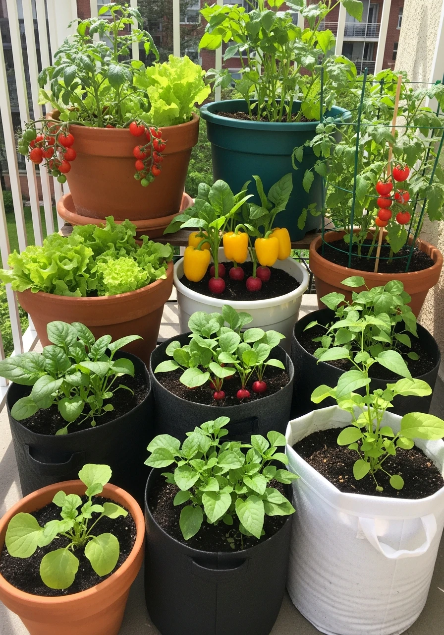 Container Vegetable Garden - 55 Clever Vegetable Garden Ideas for a Dreamy Harvest