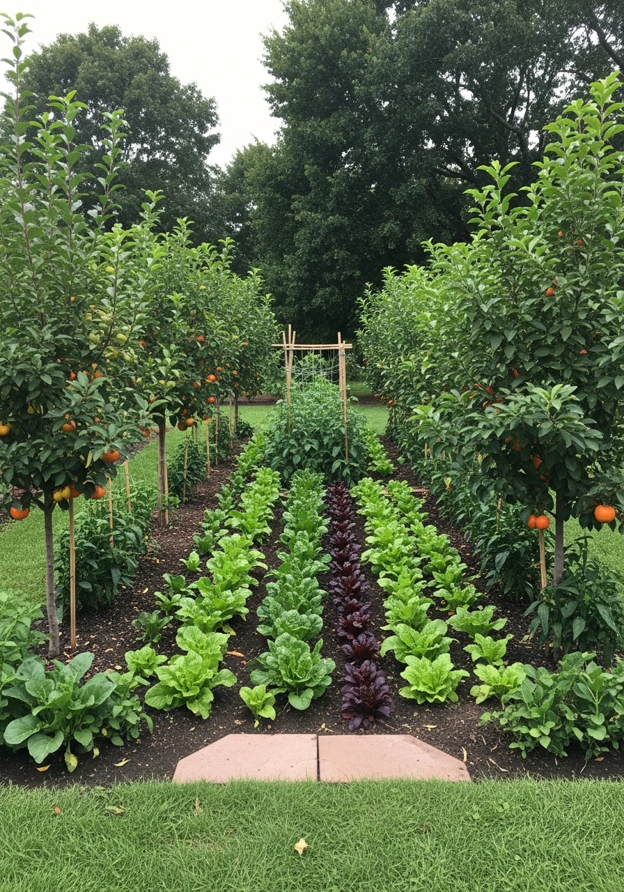 Dwarf Tree Veg Garden Edge - 55 Clever Vegetable Garden Ideas for a Dreamy Harvest