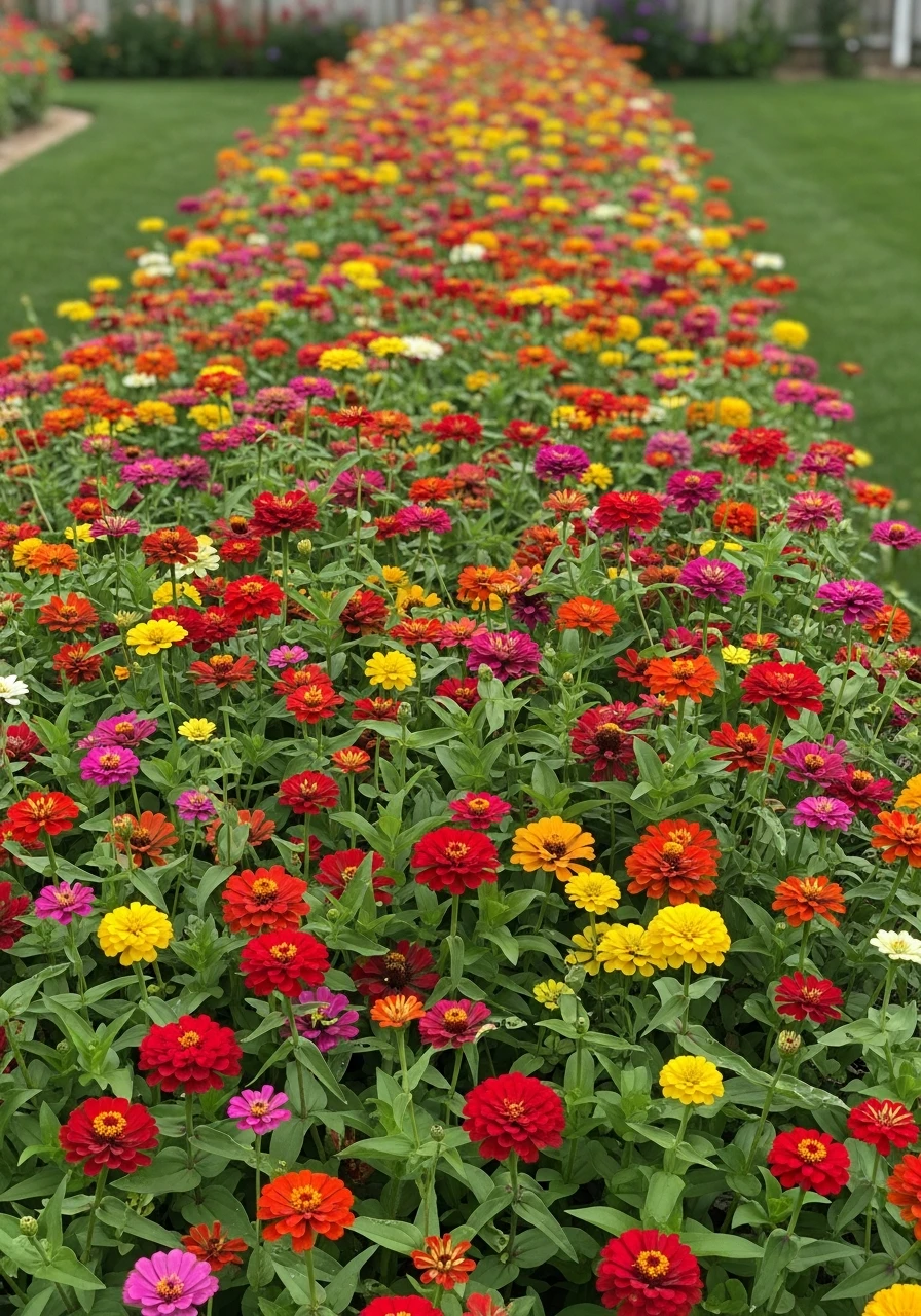Season-Long Zinnia Planting - 40 Charming Zinnias Garden Ideas for a Beautiful Yard
