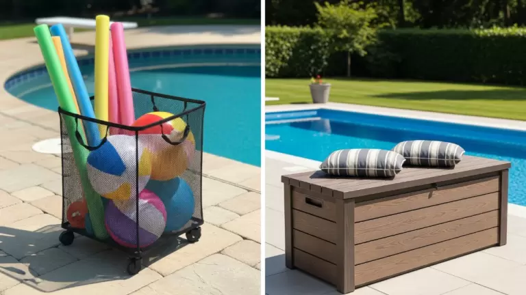 30 Clever Pool Toy Storage Ideas