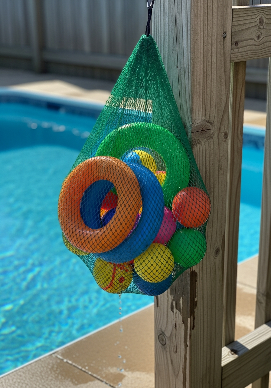 11. Mesh Hanging Toy Bags