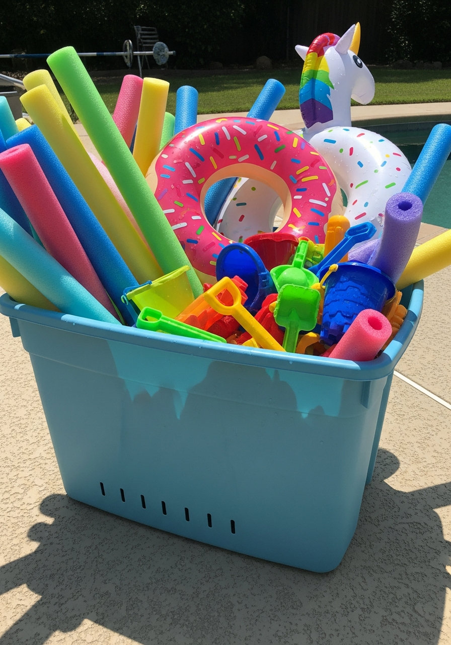 13. Large Plastic Storage Bin