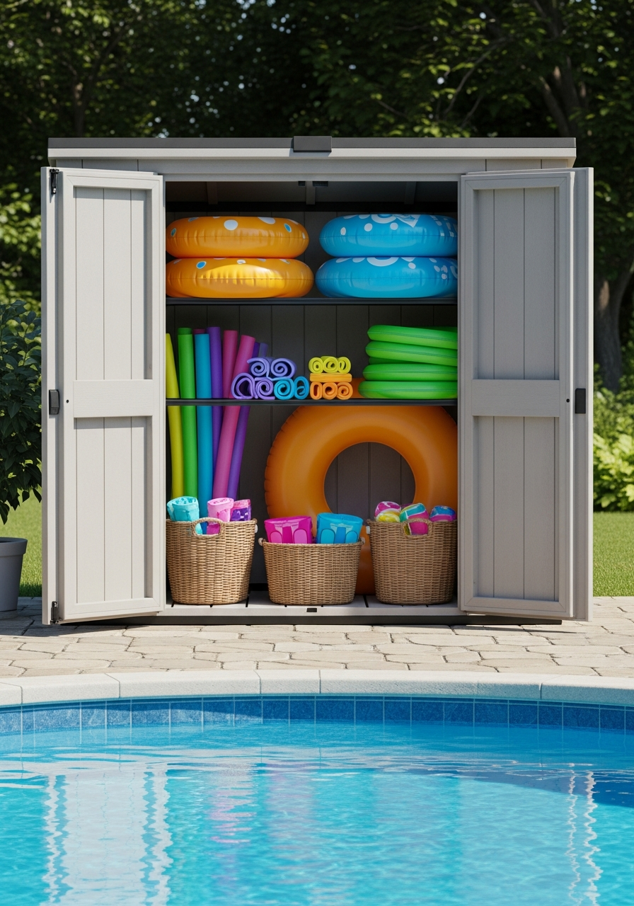 14. Outdoor Toy Shed Storage