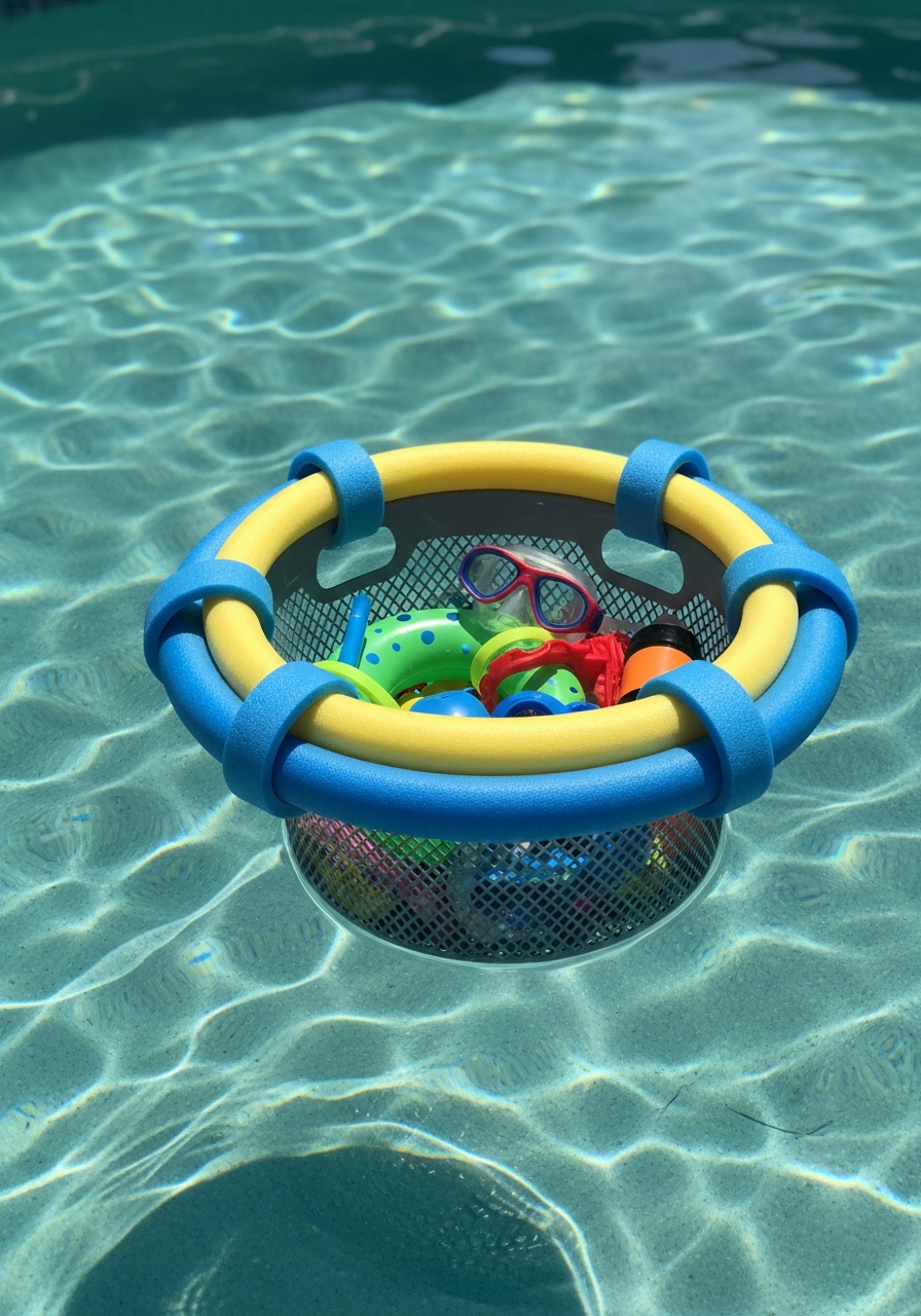 20. Floating Pool Toy Basket