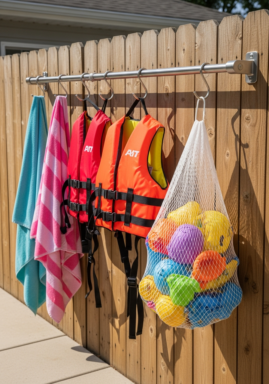 25. Hanging Rail With Hooks