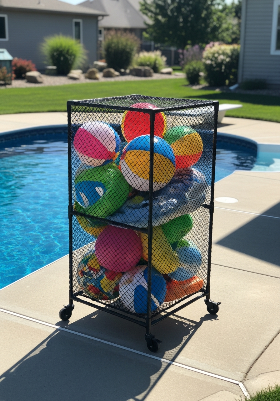 27. Rolling Pool Toy Cage