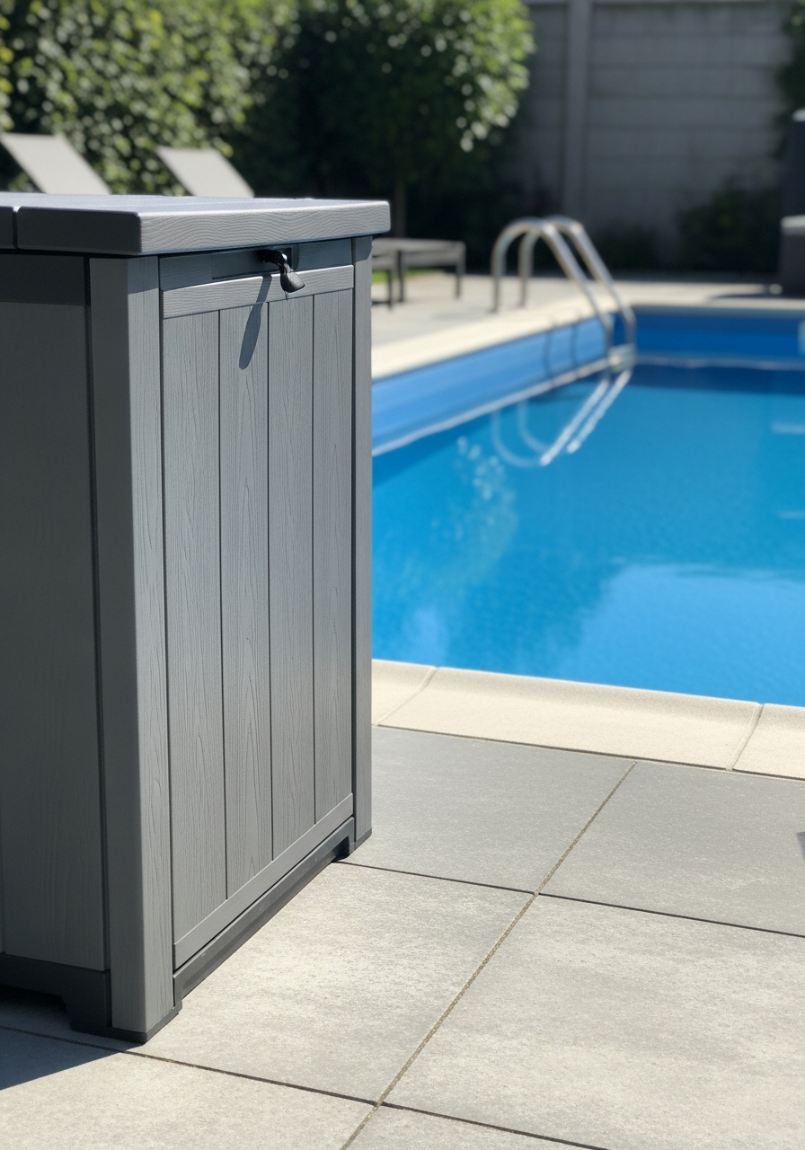 28. Poolside Cabinet Storage