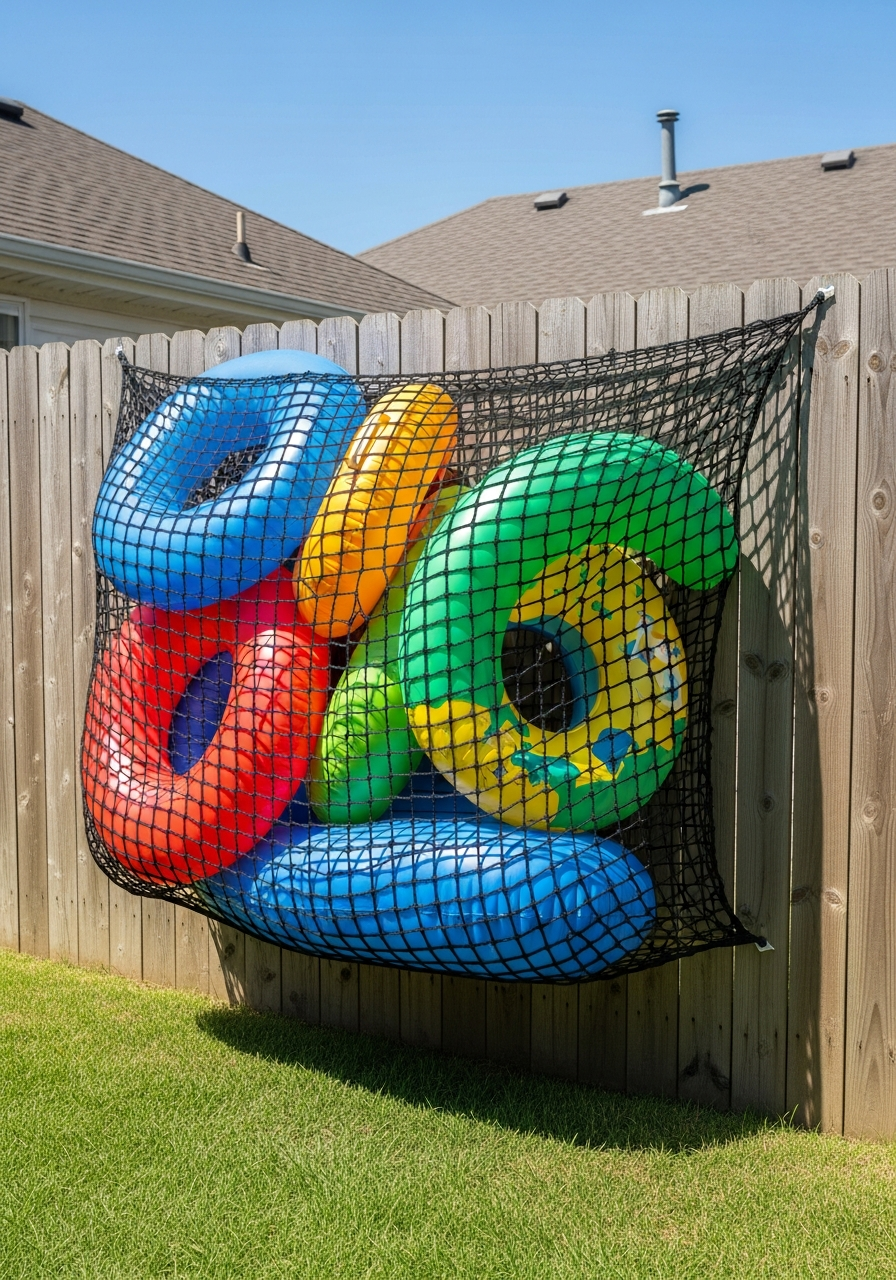 3. Hanging Cargo Net Storage