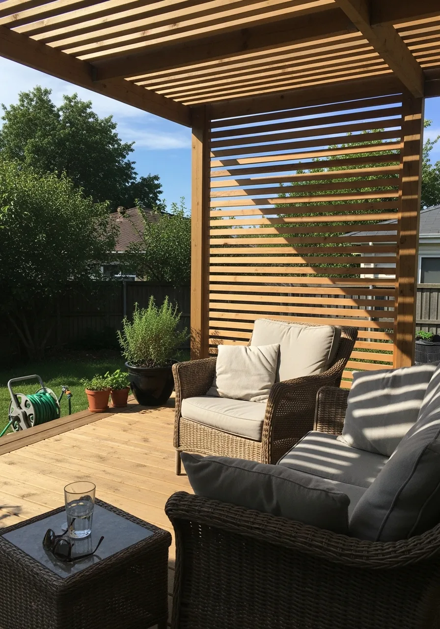 14. Add a Shade Pergola