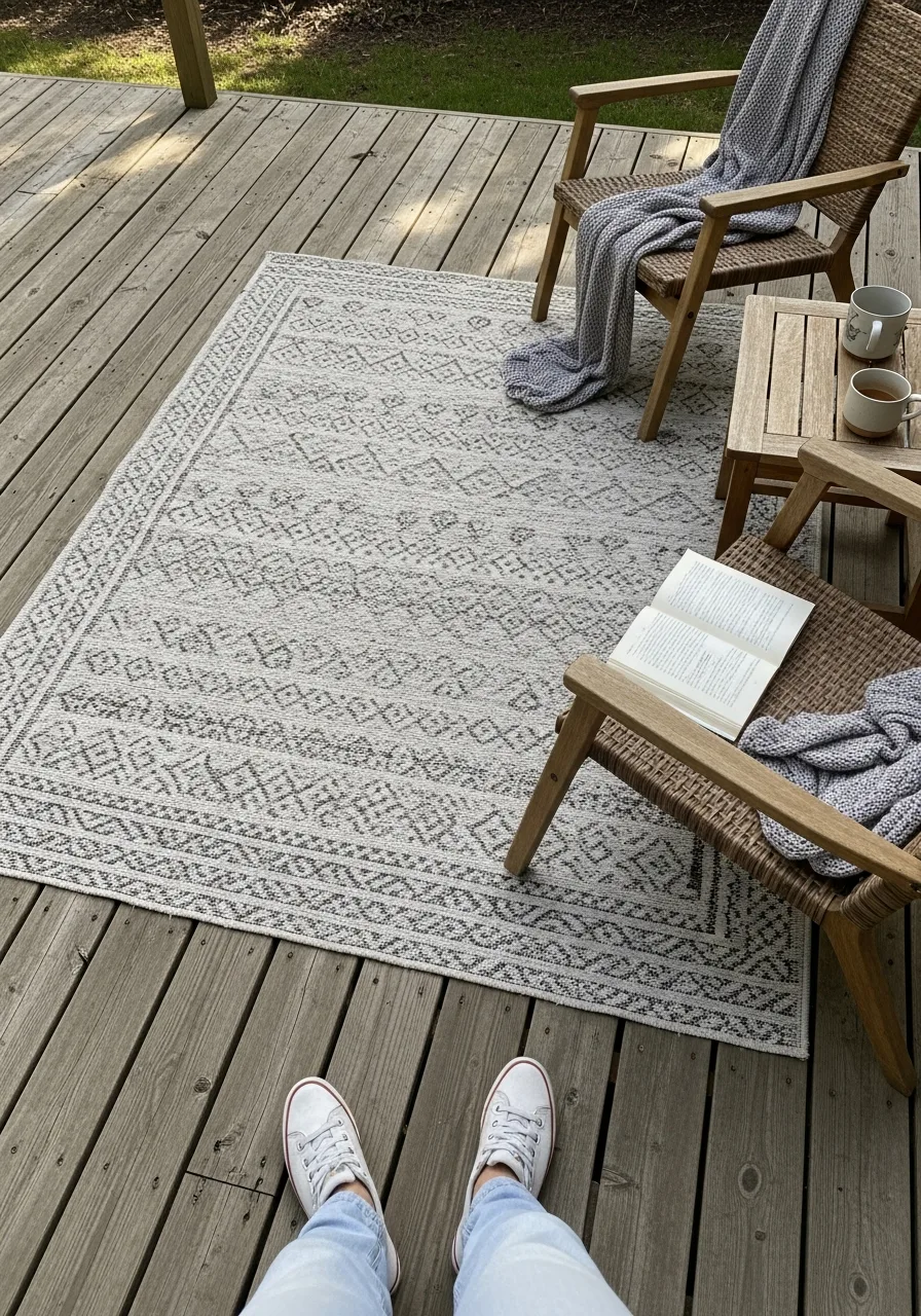 3. Use an Outdoor Rug