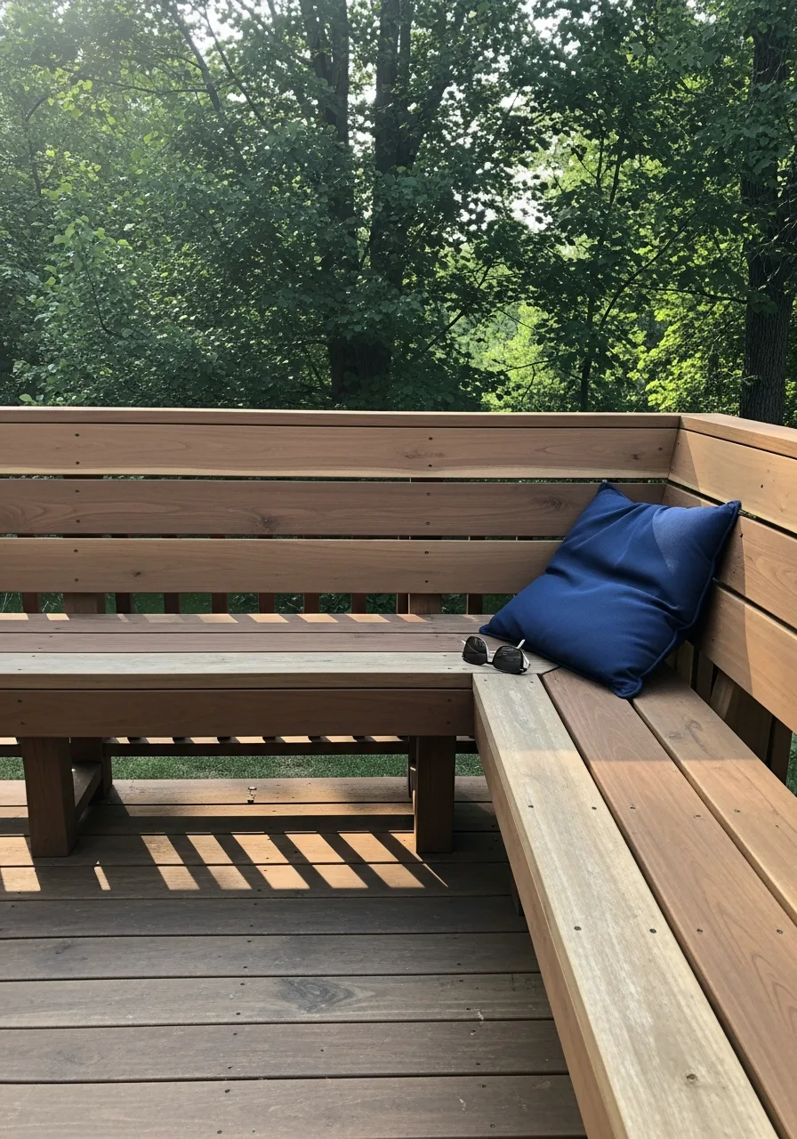 6. Add Built-In Deck Benches
