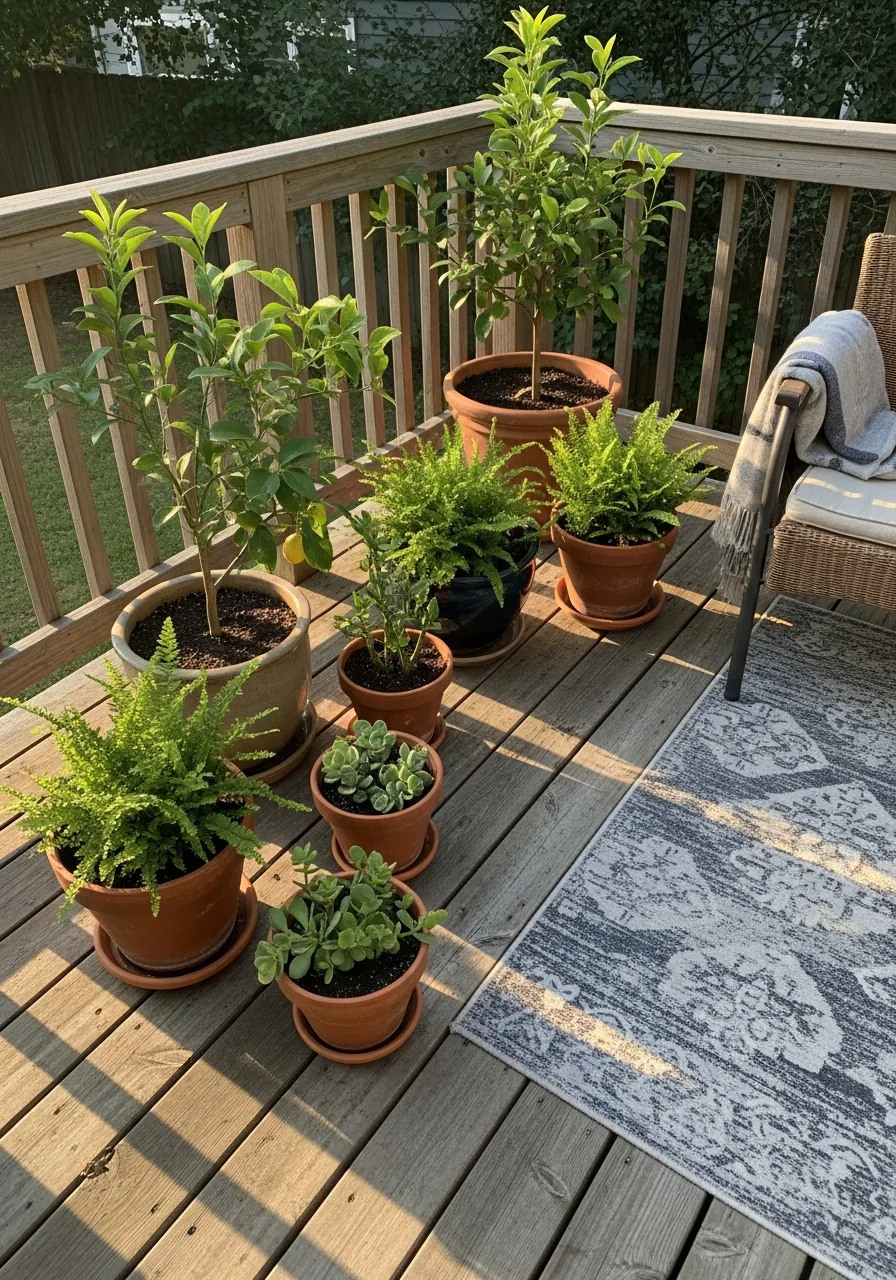 7. Style with Potted Plants