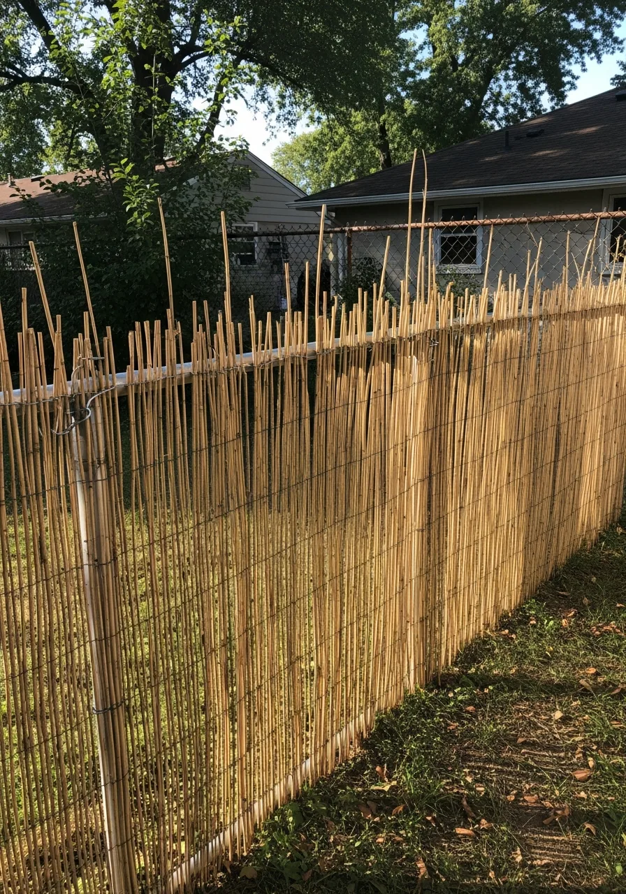 10. Natural Reed Fencing